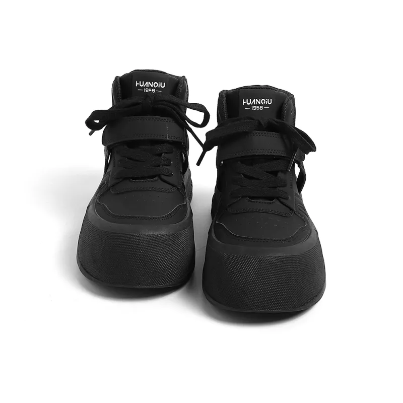 HUANQIU Coverage Anti-Slip And Wear-Resistant High-Top Skateboard Shoes Women's-15