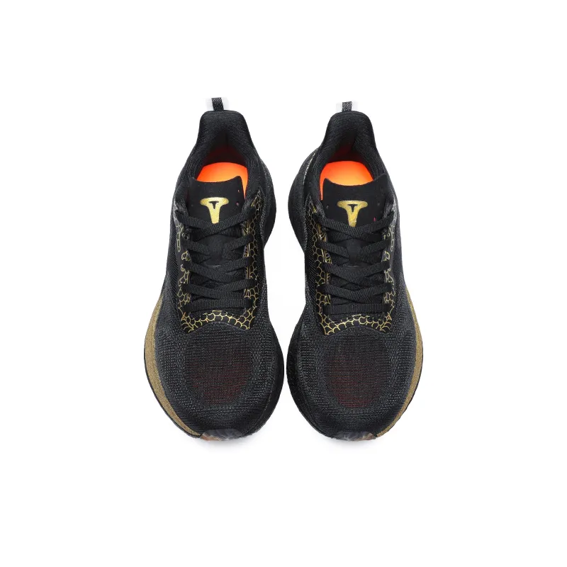 TREEPERI Running Shoes Unisex Low Top Black Golden Dragon-3