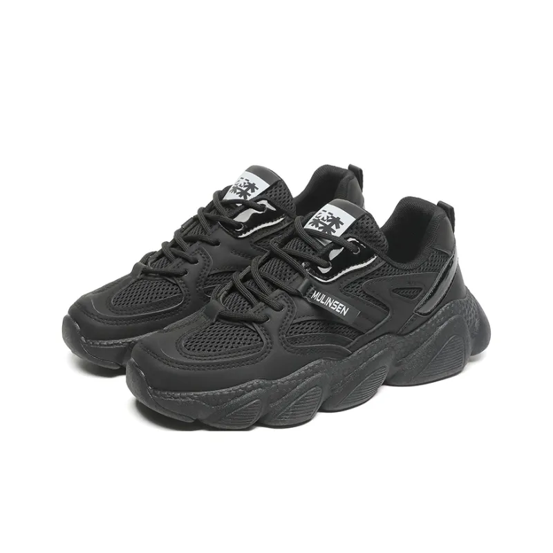 Mulinsen Slip Resistant, Abrasion Resistant, Lightweight, Height Increasing Low Top Chunky Sneakers Women's-2