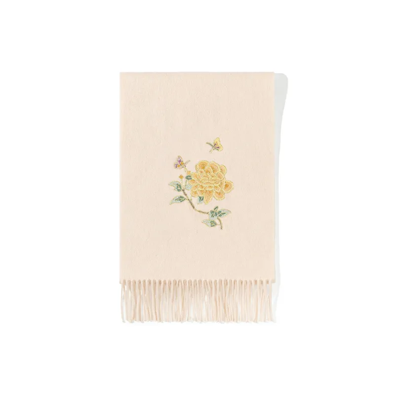 Shanghai Story Sheep Wool Knit Scarves Women's Butterfly Love-8