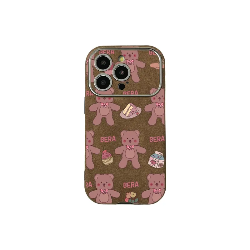 KESHIXIONG TPU Material Toy Bear Phone Case Compatible With IPhone 15/14 Plus/13/12/11/15 Pro Max/XS/XR/XS Max/8 Plus-0
