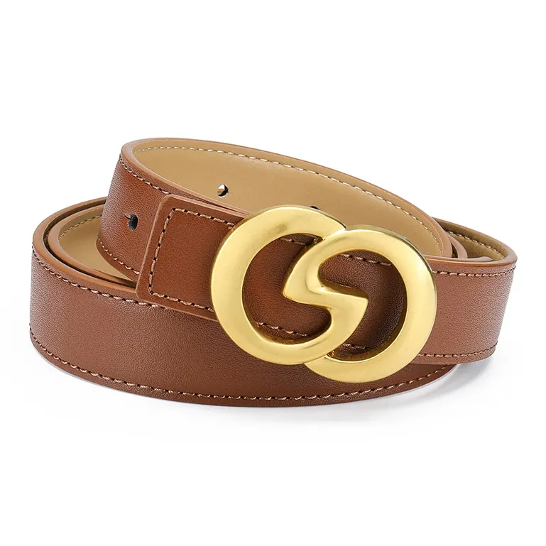 FAIRWHALE Cow Leather Belt Women's Width 2.5cm-9