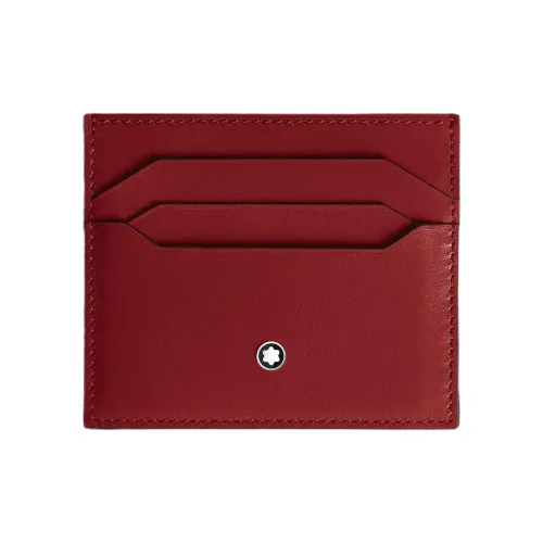 MONTBLANC Meisterstuck Full Grain Cow Leather Card Holder Men's Reddish Brown
