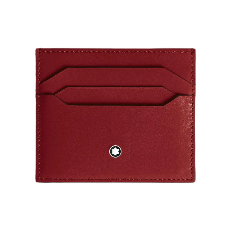 MONTBLANC Meisterstuck Full Grain Cow Leather Card Holder Men's Reddish Brown-0