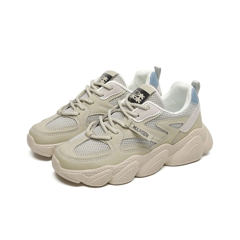 Mulinsen Slip Resistant, Abrasion Resistant, Lightweight, Height Increasing Low Top Chunky Sneakers Women's-9
