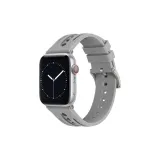 Square Cut-Out Silicone Strap, Light Gray