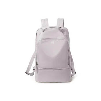 QING QI ZHE Fabric Backpack Regular Unisex Pink Purple/Peacock Blue/Black