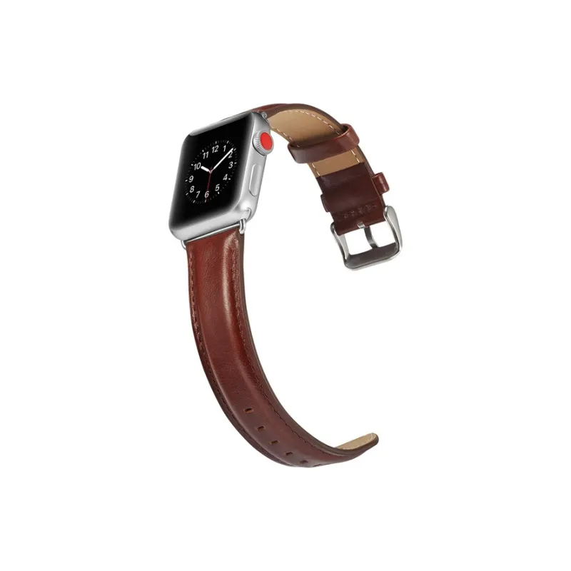 Vobafe Watch Band Apple Compatibility Cowhide Leather Material-9