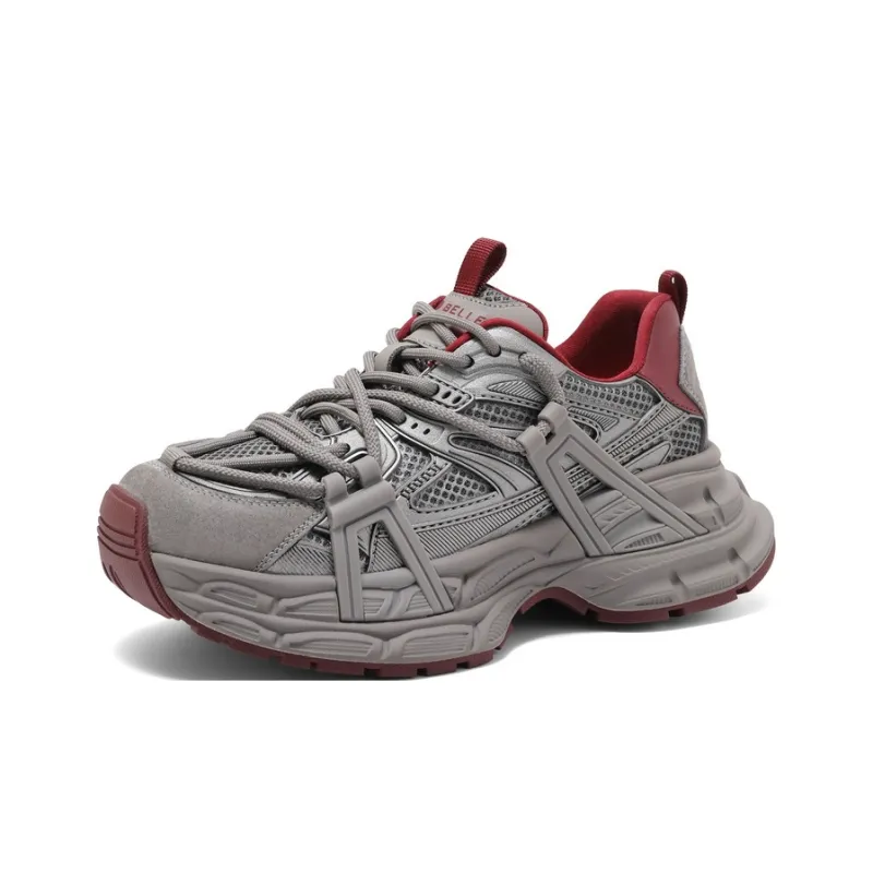 BELLE Wear-Resistant Slip-Resistant Low-Top Chunky Sneakers Women's-1