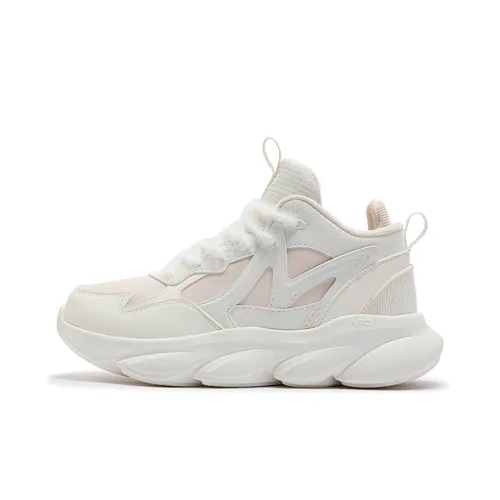 361° Anti-Slip And Wear-Resistant Warm Low-Top Casual Running Shoes Women's White Pink