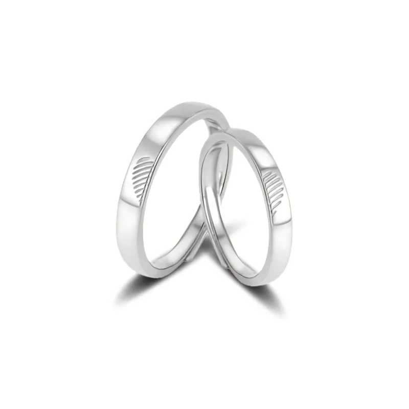 Zhiyu S999 Fine Silver Rings Unisex-0