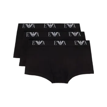 EMPORIO ARMANI Three pack Of Boxer Briefs With Essential Monogram Logo