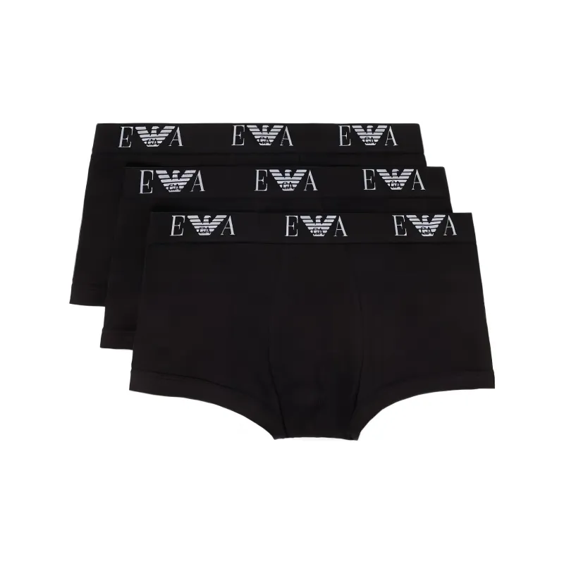 EMPORIO ARMANI Three pack Of Boxer Briefs With Essential Monogram Logo-0