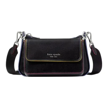 Kate Spade Patent Leather Shoulder Bag Crossbody Bag Women's Black