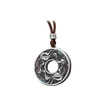CUTE DAME S999 Fine Silver Sterling Silver Necklaces Unisex Silver