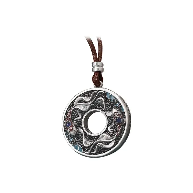 CUTE DAME S999 Fine Silver Sterling Silver Necklaces Unisex Silver-0