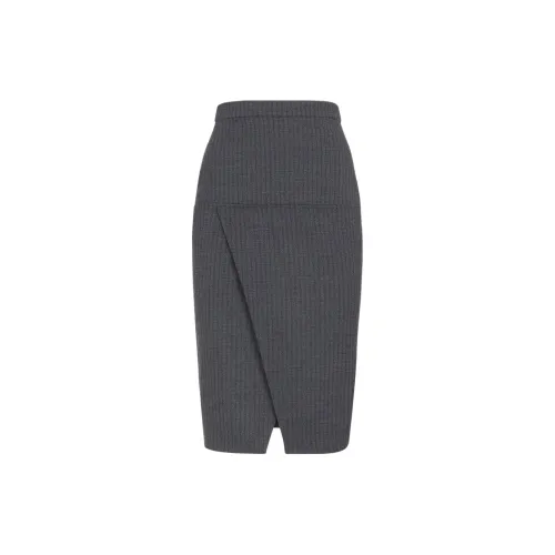 FENDI Casual Long Skirts Women's Gray