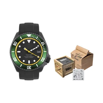VENCREW Avocado Automatic Mechanical Movement Watch Unisex Black Dial