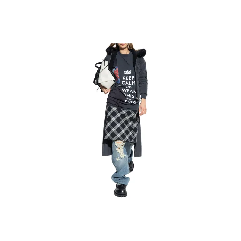 Balenciaga Logo Embroidered Zip Up Jacket-1