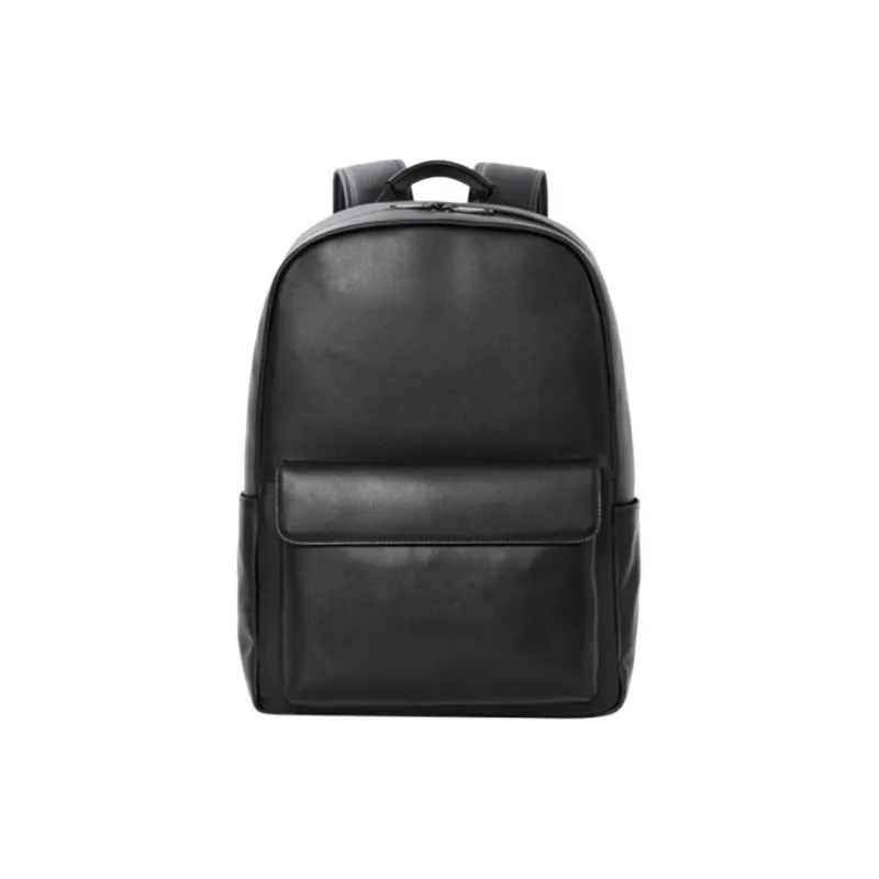 DOSRFINI Cow Leather Backpack Large Size Men's Black-0