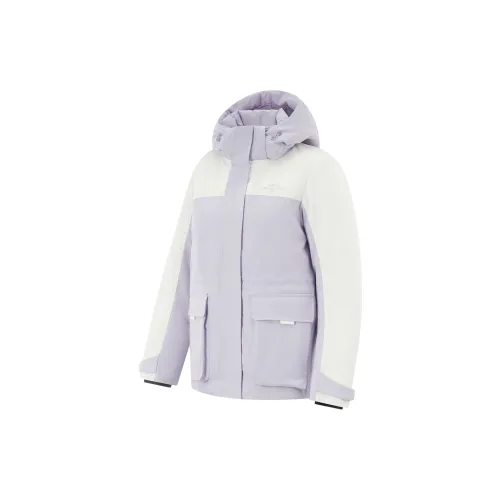 LINING Fitness Series Down Jackets Women's Sea Salt Purple