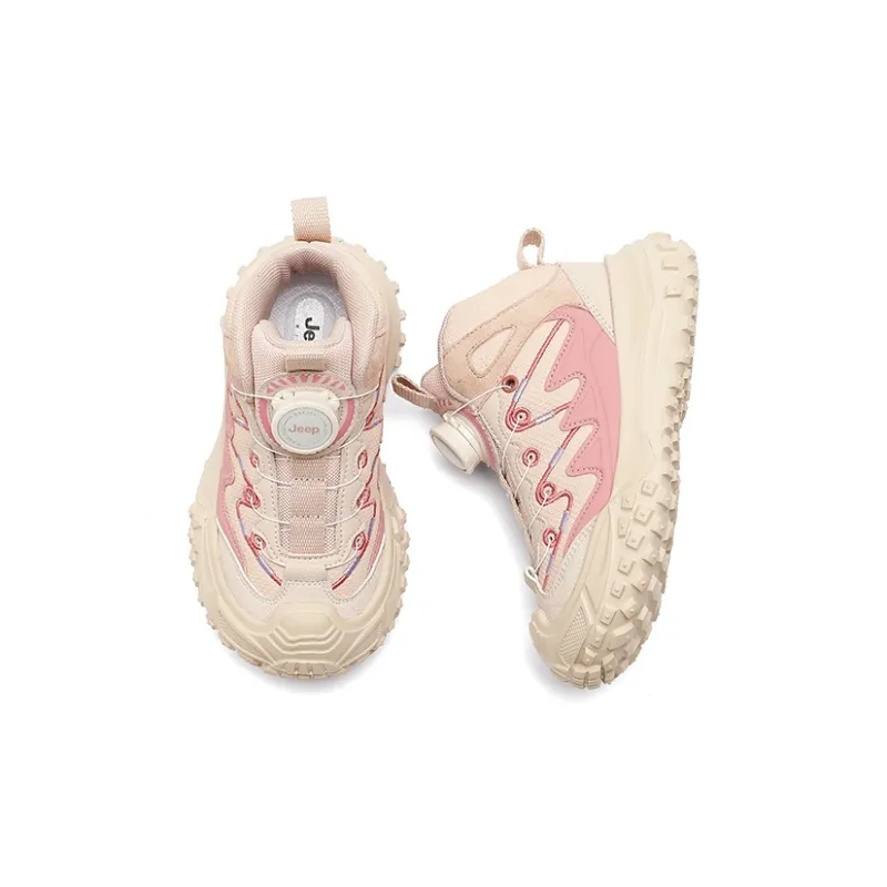 Jeep Slip-Resistant Cushioning Wear-Resistant Support Kids Lifestyle Shoes Snowflake Pink Kids'-7