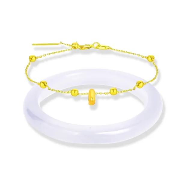 Zheng Tai Fook Glass Cat Eye Bangles Unisex-0