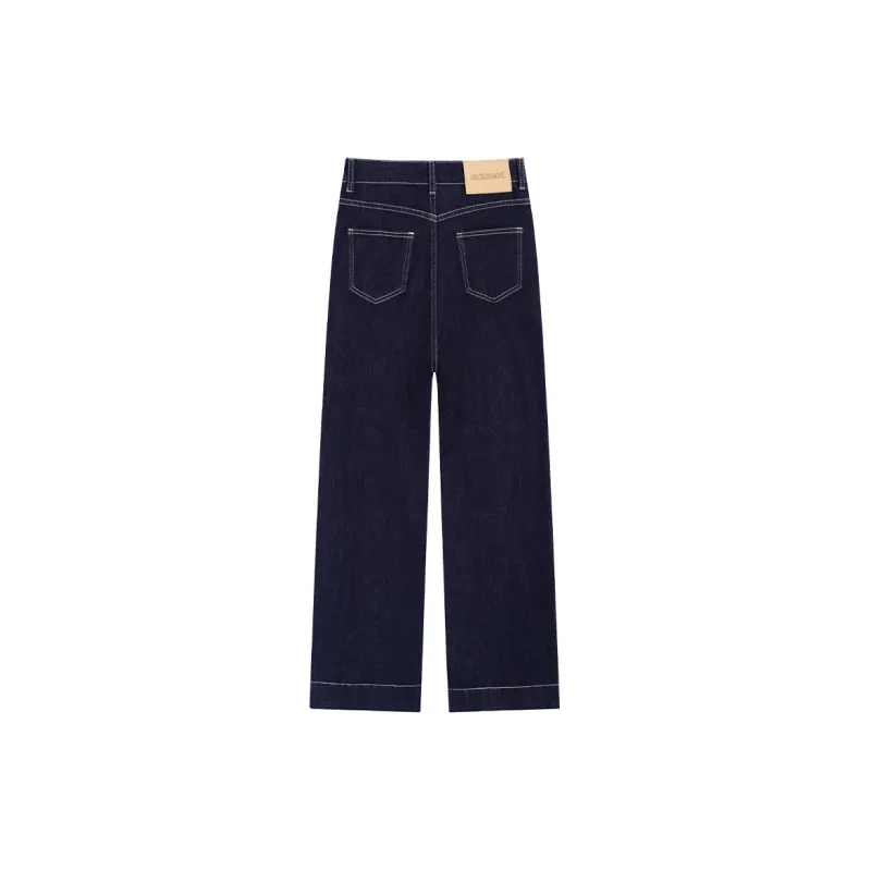 POPO.INFO Jeans Women's Denim Blue-1
