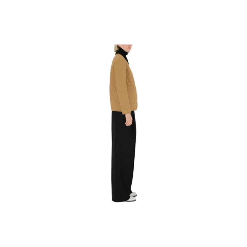 Burberry Diamond Quilted Button Up Jacket-5