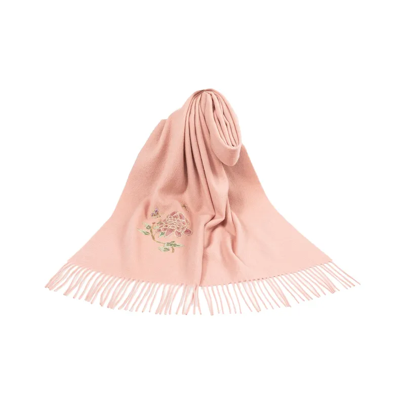 Shanghai Story Sheep Wool Knit Scarves Women's Butterfly Love-12