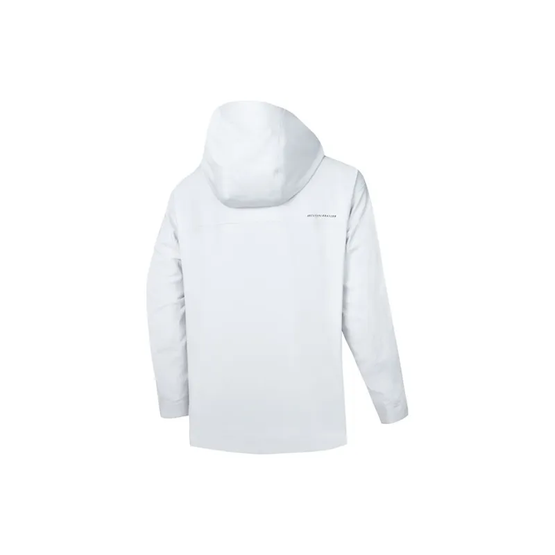 Anta Variety Training Collection Breathable Windbreaker Jacket Men's Sand Grain Gray-1