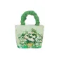 Van Gogh White Rose Pleated Handbag