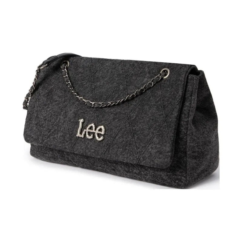Lee Denim Large Pocket Shoulder Bag Regular Women's Black-2
