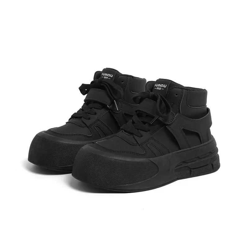 HUANQIU Coverage Anti-Slip And Wear-Resistant High-Top Skateboard Shoes Women's-13