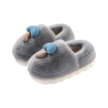 Foot Recreation Winter Home Cartoon Cute Mushroom Warm Comfortable Cotton Slippers Couple Same Style Home Slippers