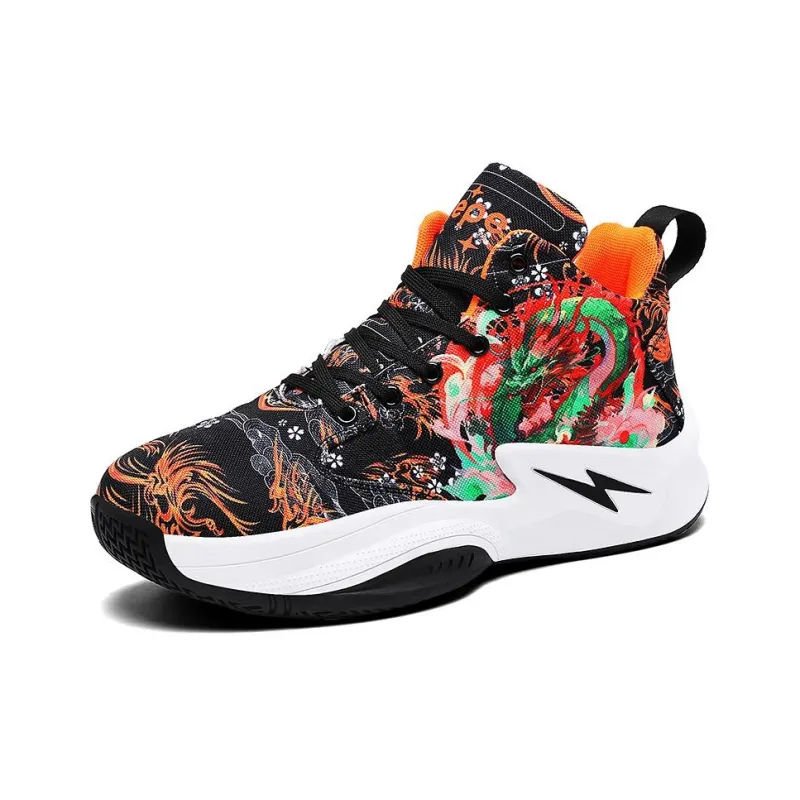 Pepe The Frog Slip Resistant And Abrasion Resistant Coverage Mid Top Basketball Shoes Unisex-7