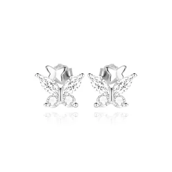 UX S925 Silver Stud Earrings Women's