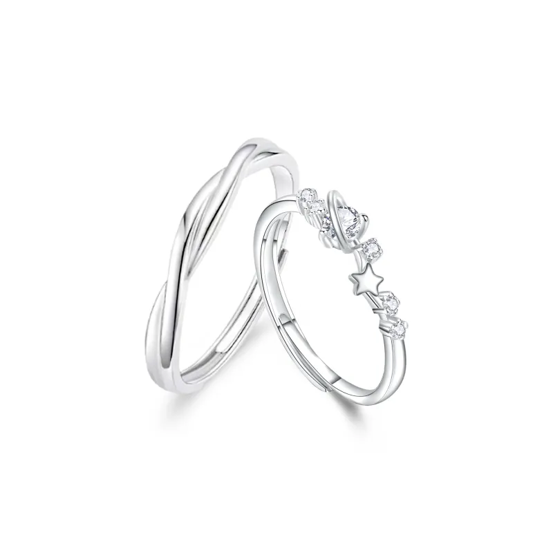 LAOYINFANG Sterling Silver Rings Unisex-0