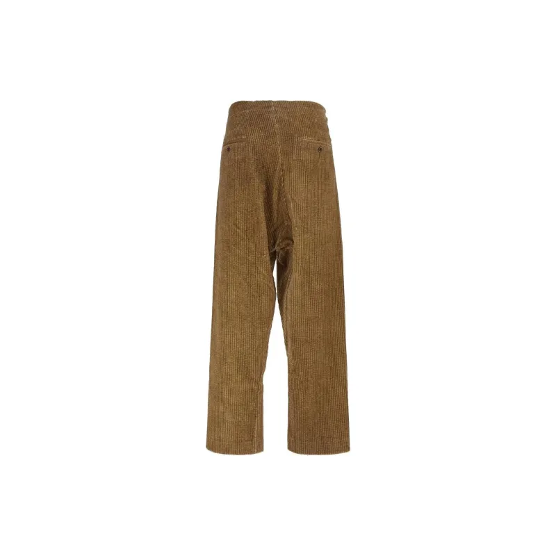 UMA WANG Drawstring Corduroy Trousers-1