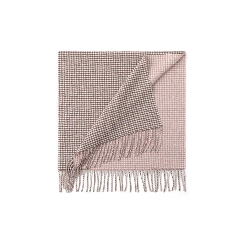 FREE RABBITⅡ British Versatile Warm Shawl Double Sided Fringe Plaid Scarf Unisex-7