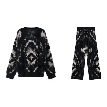 CICADAHOME Border God Pajama Set Women's Black