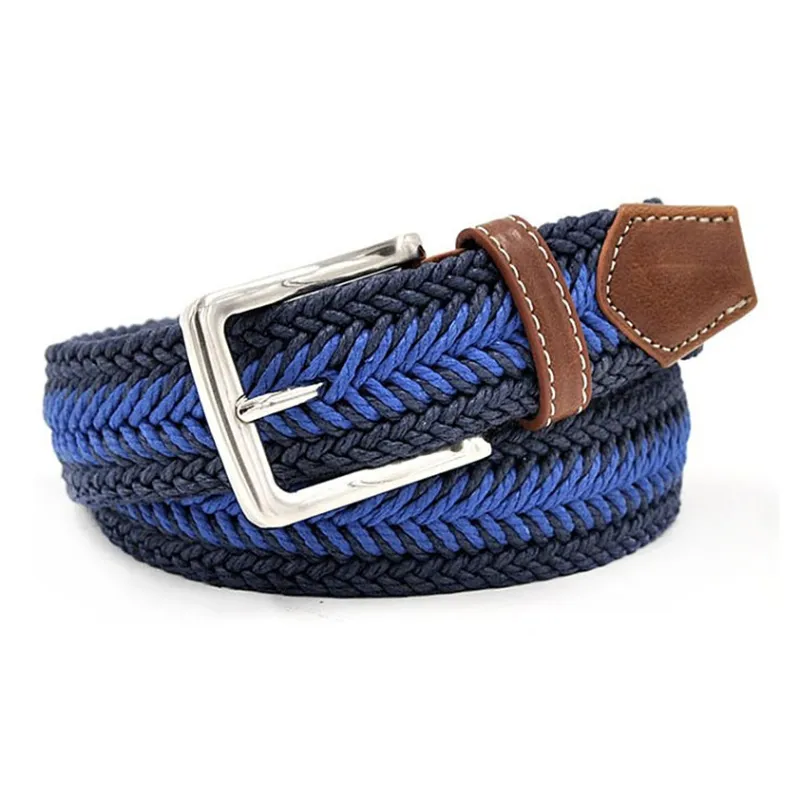 JEANSWEST Wax Cord Straw Blend Belt Men's 3.5cm-4