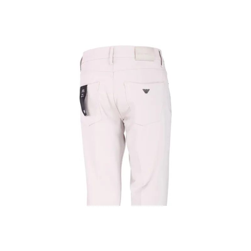 EMPORIO ARMANI Logo Plaque Ribbed Trousers-5