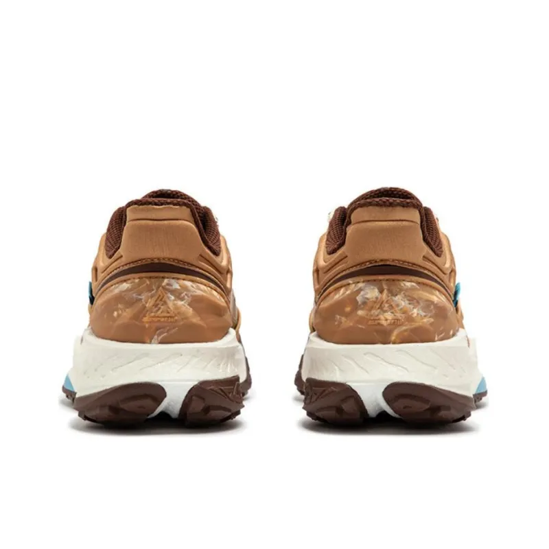 361° Military Sunset Series Cushioned Wear Resistant Water Resistant Slip Resistant Low Top Running Shoes Men's Brown-3