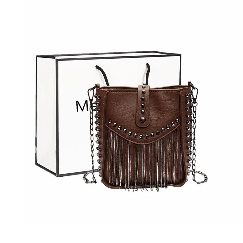 Fitchell PU Shoulder Bag, Crossbody Bag Women's Black/Burgundy/Brown-7