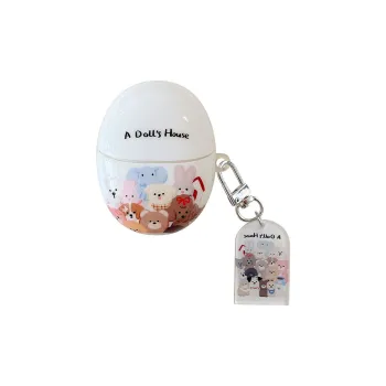 Kona Chun Compatible With FreeBuds 4/4e/5 TPU Fully Enclosed Cartoon Cute Doll With Impact Resistant Headphone Cases