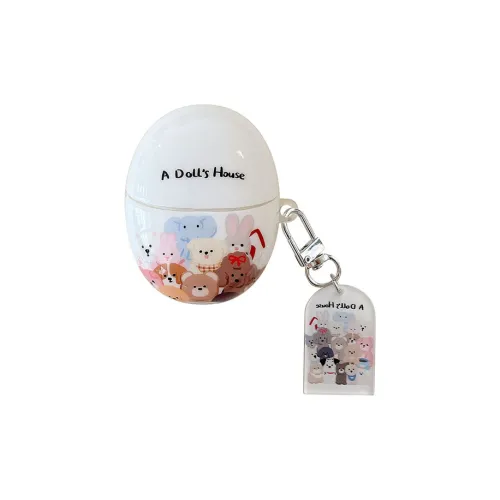 Kona Chun Compatible With FreeBuds 4/4e/5 TPU Fully Enclosed Cartoon Cute Doll With Impact Resistant Headphone Cases