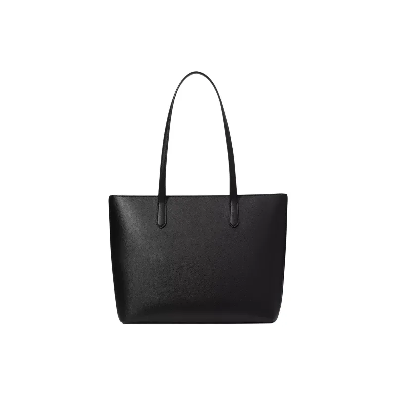 Kate Spade Cross-Patterned PVC Tote Bag Shopping Bag Handbag Shoulder Bag Large Size Women's Black-3