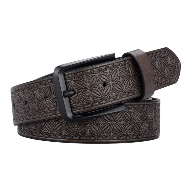 JEANSWEST Pu Leather Belts Men's 3.5cm-4