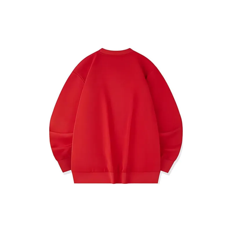 QIAODAN Sweatshirt Men's Koi Fish Red-1